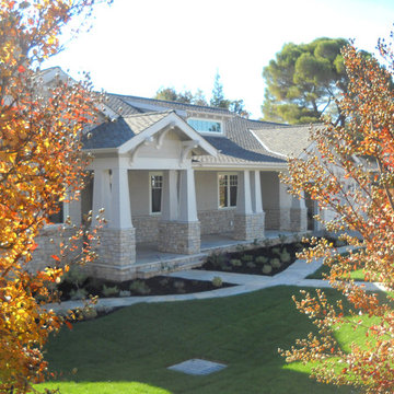 Casual Los Altos Hills Craftsman in Stone and Shingle