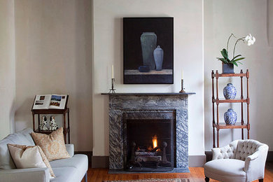 Living room - traditional living room idea in Philadelphia