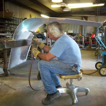 Industrial Facebook Sculpture