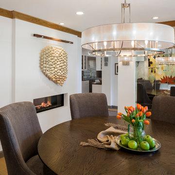 Farmhouse Style with Glam Factor for a busy Silicon Valley Couple"