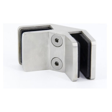 stainless steel glass clamp for 12-15mm glass 90 degree