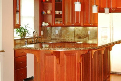 Elegant kitchen photo in Seattle