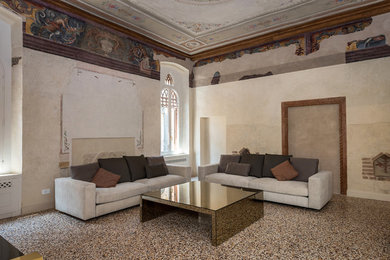 Inspiration for a contemporary living room in Venice.