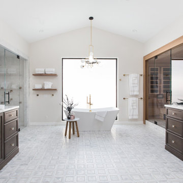 Master Bath Wellness Spa with Infrared Sauna