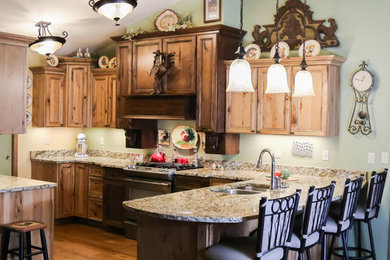 Example of a classic kitchen design in Other