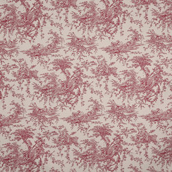 Toile Cherry Roman blind, curtain and cushion fabric - Roman Shades