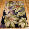 Nourison Tropics Plum Area Rug, Rectangular 7'6"x9'6"