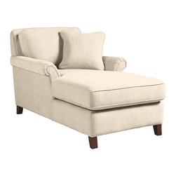 Phoebe Premier Two Arm Chaise by La-Z-Boy shown in Natural - Products