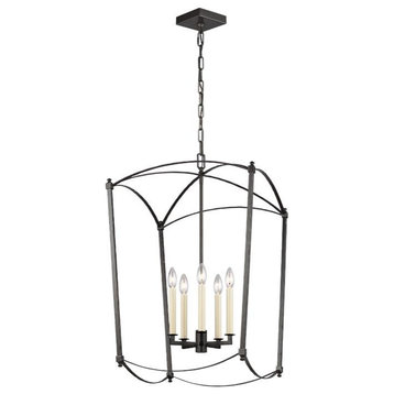 Murray Feiss F3323/5 Thayer Large Hanging Lantern, Smith Steel