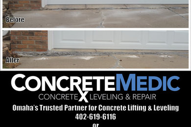Inspiration for a timeless exterior home remodel in Omaha