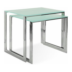 ROCHE BOBOIS CHROME NESTING TABLES - Products