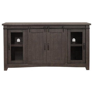 Martin Svensson Home Sierra 65" Solid Wood TV Stand Gray Finish