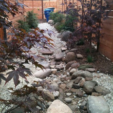 drainage rock bed