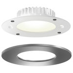 DALS Lighting - 4" Round Retrofit LED Panel with Magnetic Trim, Satin Nickel - The aluminum retrofit LED panel offers the easiest and most practical solution to your existing lighting needs. For style and convenience, the removable outer trim attaches with magnetic fasteners to create a seamless look. Can be easily retrofitted in existing 4" canisters or standard octagonal junction boxes.
