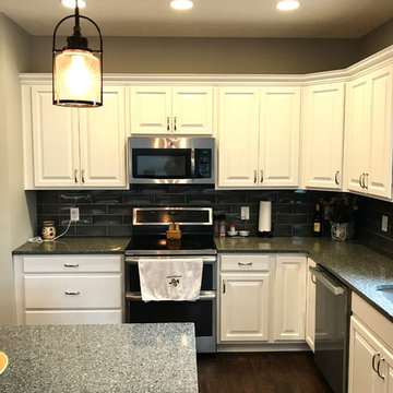 Waypoint Cabinetry- Painted Linen, Maple Espresso, and Cherry Java