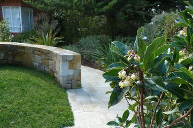 Photo of a contemporary front yard garden in Canberra - Queanbeyan.