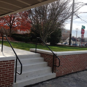 St. Agnes Church retaining wall and steps