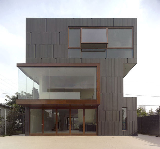 Contemporáneo Fachada by LAB+ (Liang Architecture Bureau+, Inc.)