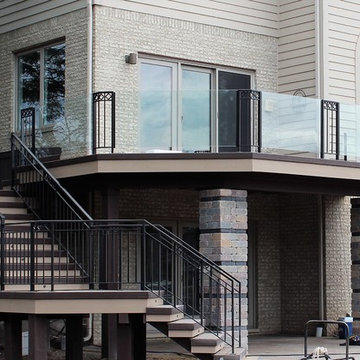 Iron and Glass Rail for Lakehouse