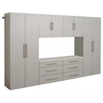 Hangups 120" Storage Cabinet Set I, 6-Piece, Light Gray