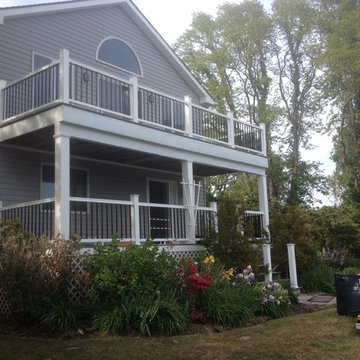 New composite deck with rail