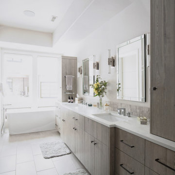 Vanity & Full-Height Mirror Cabinet Detail - Bend, OR