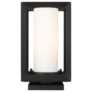 Golden Lighting 2073-OPR OP Smyth 13" Tall Post Light - Natural Black