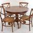 Village Mahogany Round Dining Table