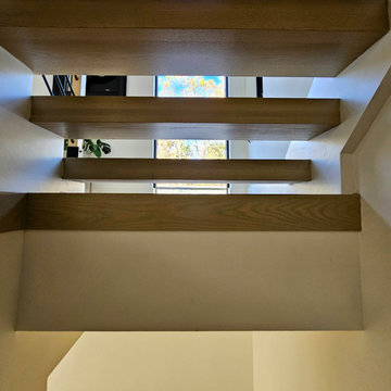 Project #111 | Open-Riser Staircase with Glass Panel Detail