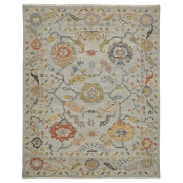 Weave & Wander Larson Multi 2'x3' Hand Knotted Area Rug