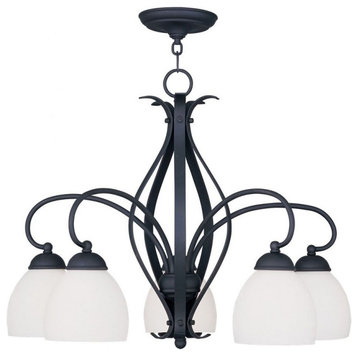 5 Light Chandelier in New Traditional Style - 26 Inches wide by 20 Inches high