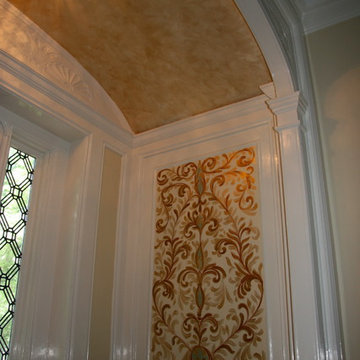 Entry way walls and ceiling