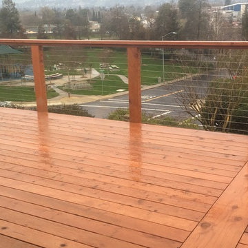 Wood Deck & Cable Rails