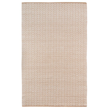 Amer Rugs Zola ZOL-7 White Gold/yellow Flat-weave - 5'x8' Rectangle Area Rug