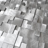 3D Raised Cobblestone Pattern Aluminum Mosaic Tile, Sample