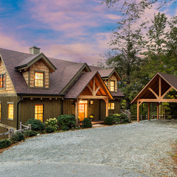 Modern Mountain Timber Frame - Divide Mountain Model