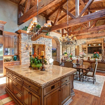 Open Kitchen and Living Room Design in Rancho Santa Fe by Susan Spath