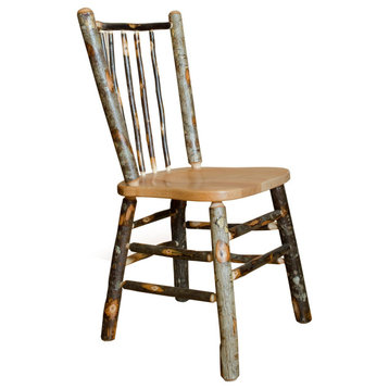 Hickory Log Stick-Back Chair, Set of 2, Hickory & Oak, Side Chair