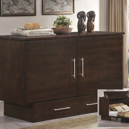 Arason Creden-ZzZ Flip Top Cabinet Bed | Original Coffee - Murphy Beds