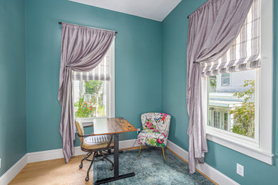 Home office - coastal home office idea in Atlanta