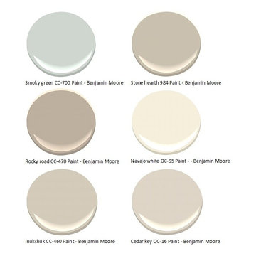 Color palette chosen for the house