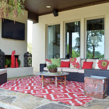 fireplace outside