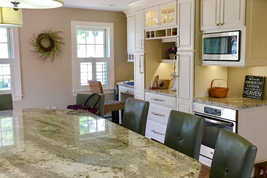 Inspiration for a transitional kitchen remodel in Boston