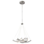 George Kovacs - Swing Time LED Pendant, Brushed Silverh - Stylish and bold. Make an illuminating statement with this fixture. An ideal lighting fixture for your home.