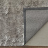 Weave & Wander Freya Plush Shag Rug, Platinum, 4'9"x7'6"