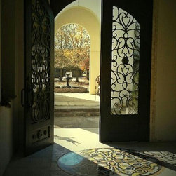 Forged Iron Double Doors - Front Doors