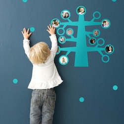 My Family in Turquoise Kids Wall Stickers - Kids Wall Decor