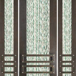 Prehung Prehung 2-1/4" Thick Mahogany Door Sidelites Casting Glass Iron Work - Front Doors