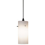 WAC Lighting - WAC Lighting JTK-F4-454WT/BK Dax - One Light H Series Pendant - Simple and understated/ Dax is dazzling to the eye. Cased white glass cylinders are finished in White or Amber etched colorations  Lamp Tri-Tube GX24q 26w/32w/42w.  Warranty: 1 Year  System: H  Socket Type: F1Dax One Light Pendant Black *UL Approved: YES *Energy Star Qualified: n/a  *ADA Certified: n/a  *Number of Lights: Lamp: 1-*Wattage:100.0w A19 bulb(s) *Bulb Included:No *Bulb Type:A19 *Finish Type:Black