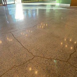 Japanese Kintsugi Polished Concrete - Flooring